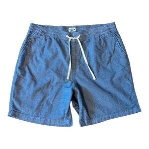 Old Navy Highrise Dark Chambray Drawstring Elastic Waist Jogger Short Women's XL